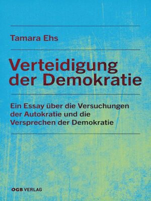 cover image of Verteidigung der Demokratie